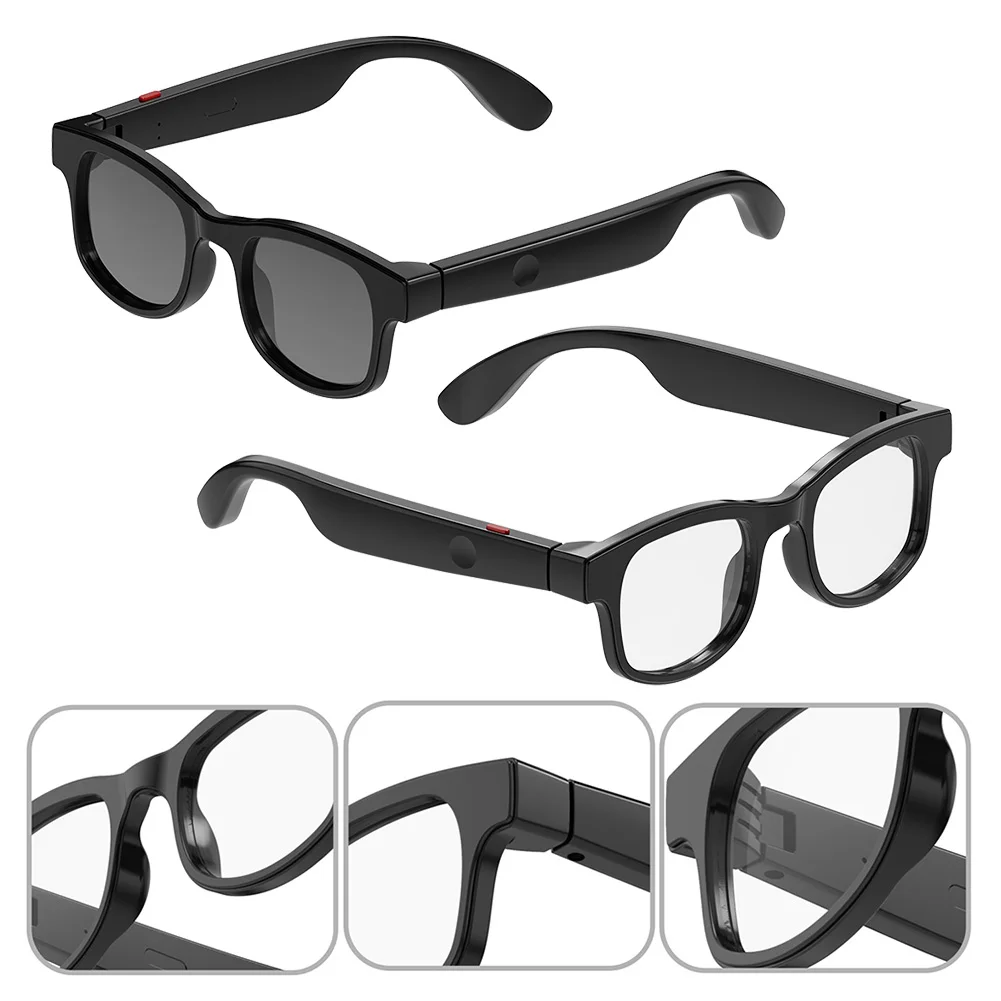 

AI Translation Smart Audio Sunglasses with 144 Language BT Glasses for Office Driving Cycling Outdoor Sports