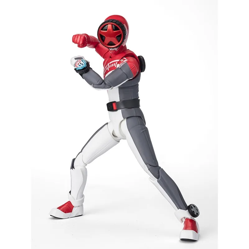 

100% Original Bandai Genuine SHF Bakuage Sentai Boonboomge BUN RED Anime Figure Model Toy