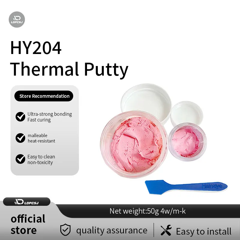 

LDPCSJ Thermal Putty 4W/m-k High Performance Heat Blocking Putty For VGA GPU IC Processor Rapid Cooling