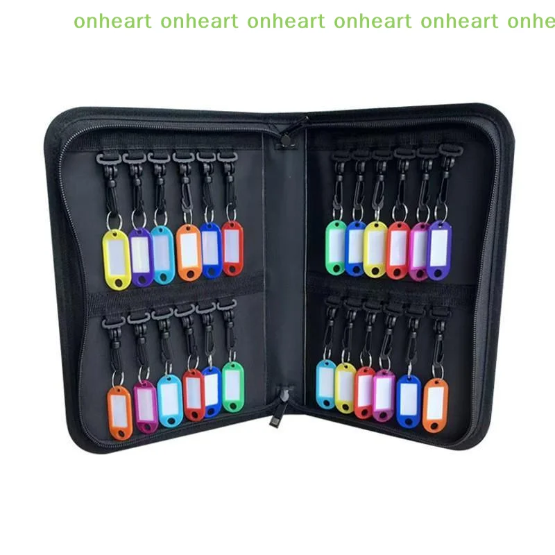 [C]Smooth Zipper Design Portable Key Storage Box Waterproof Scratch Resistant Key Pouch for Hiking Camping Outdoor