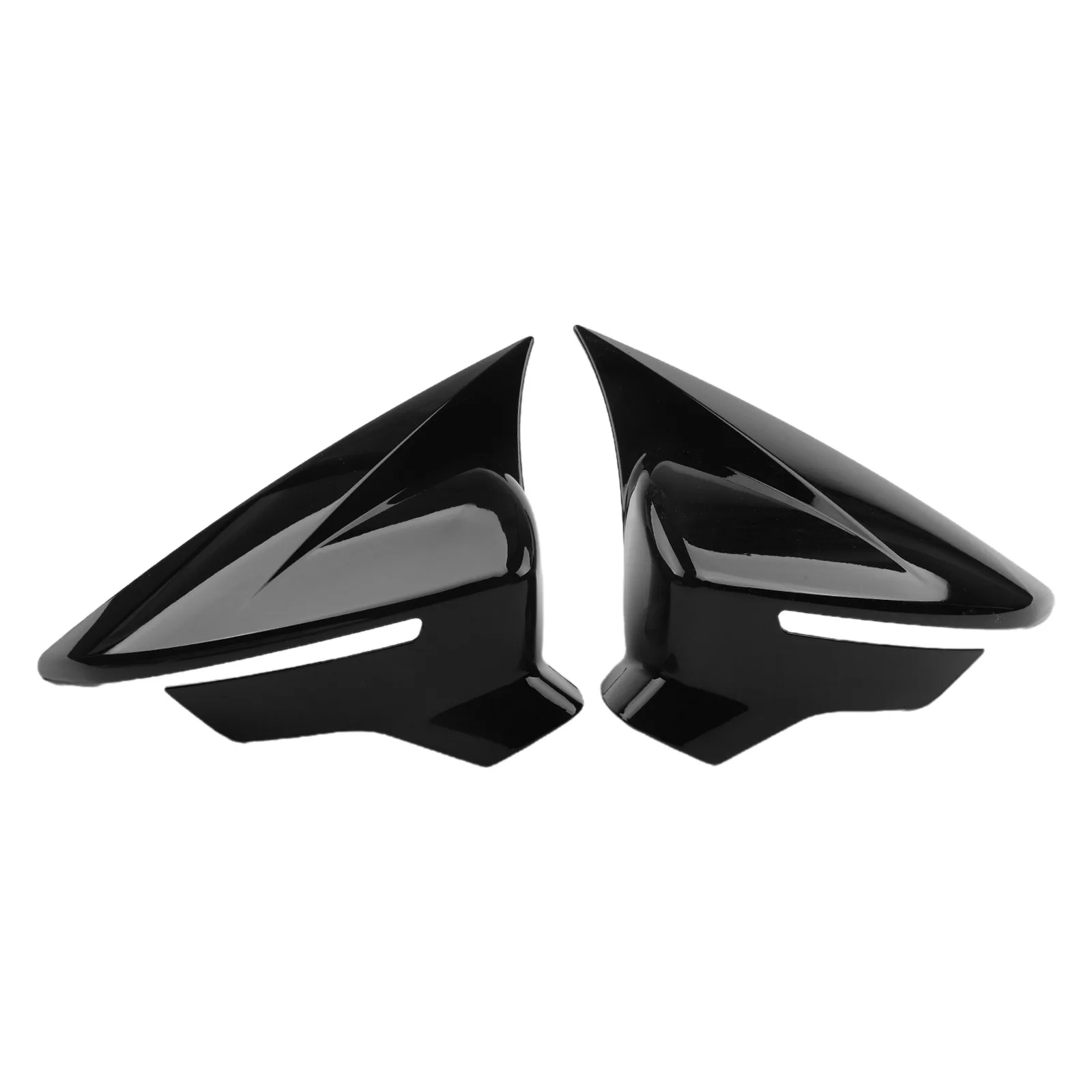 

GLOSS BLACK WING MIRROR COVER CAP RIGHT + LEFT SIDE For SEAT For Ibiza Mk5 Car Accessories Interiors