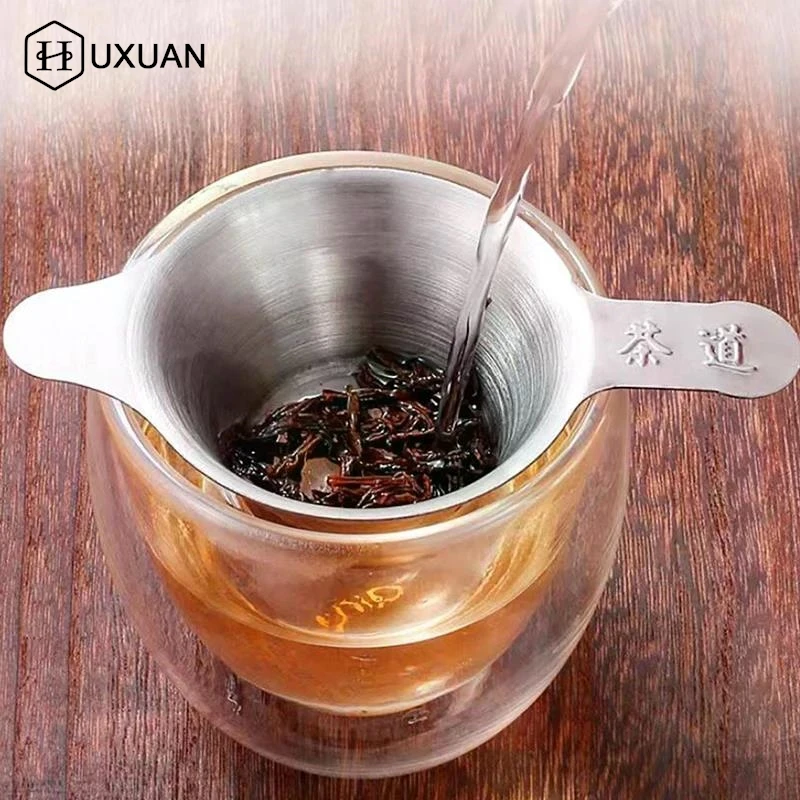 【W】Tea Strainer 304 Stainless Steel, Teapot Teacup Filter, Reusable Tea Infuser, Chinese Teaware Accessories, Kitchen Tools