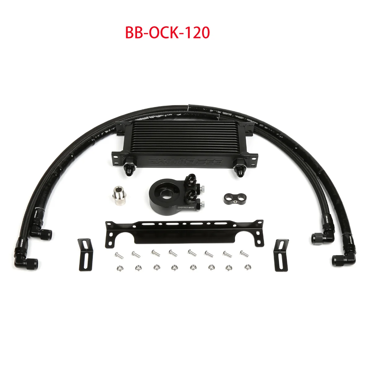 Engine Oil Cooler Kit For Cadillac ATS CT5 XT5  Mustang 2.3T Engine Radiator Oil Filter Sandwich Plate Adapter BB-OCK-120