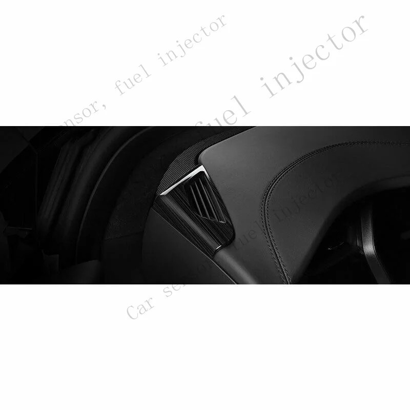 Q+ For Tesla Model X S 2012-2021 Black Steels Steel Console L&R Air Outlet Vent