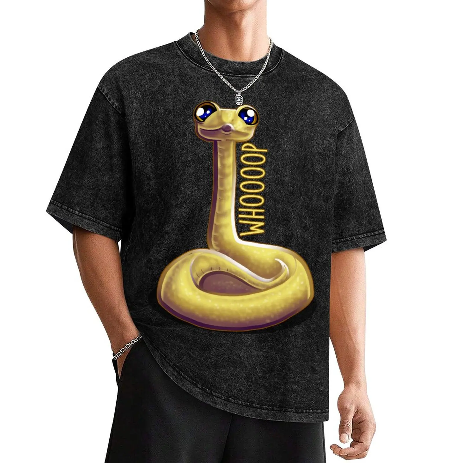 

Whooping Snake T-Shirt vintage graphic tee summer clothes Blouse plain shirts men