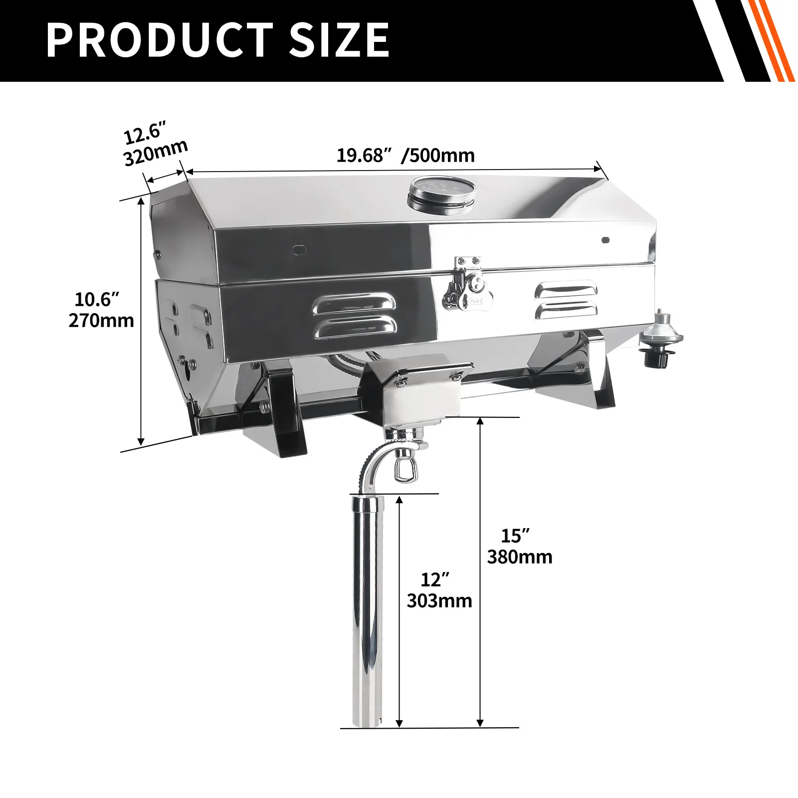 Wind-Resistant American-Style Outdoor BBQ Grill and Picnic Stove | Portable Outdoor Camping Grill | Household Gas Canister Stove