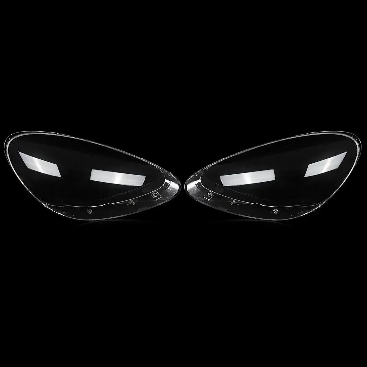 MAGICKIT For Porsche Cayenne 2011-2014 Headlight Headlamp Lens Cover Clear CAR Accessories