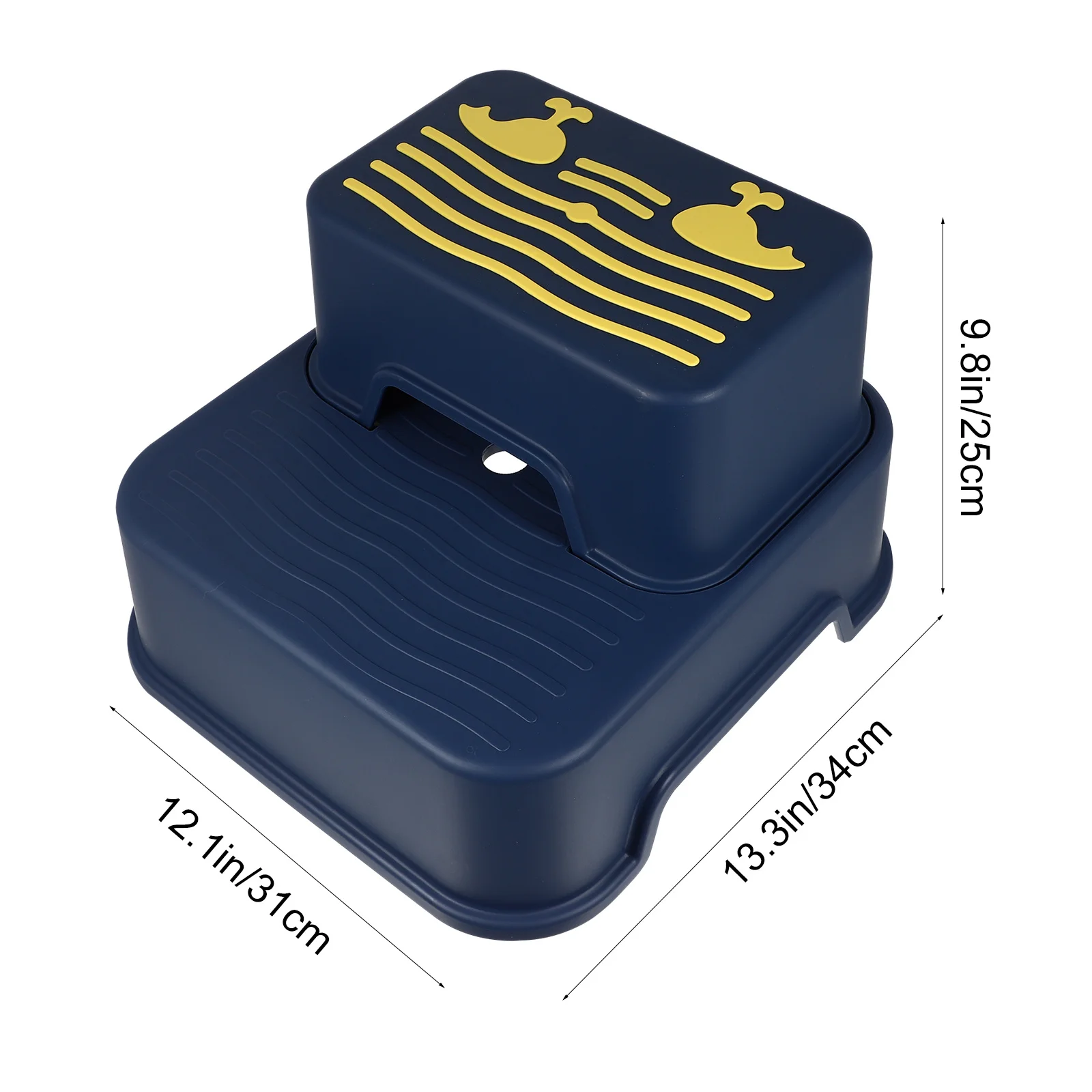 البلاستيك الاطفال خطوة البراز 2-Tier الأطفال خطوة البراز مقاومة للاهتراء المضادة للحمام المطبخ مغسلة #2