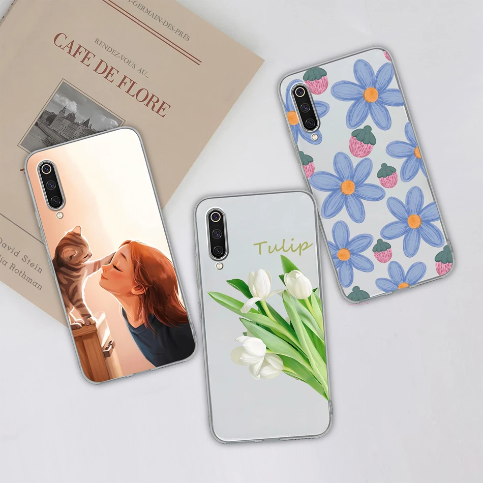 For Xiaomi Mi 9 Pro SE Lite Case Gradient Color Clear Back Cover Soft Slim Housing For Mi9 Mi 9Pro 9Lite 9SE Phone Cases Funda