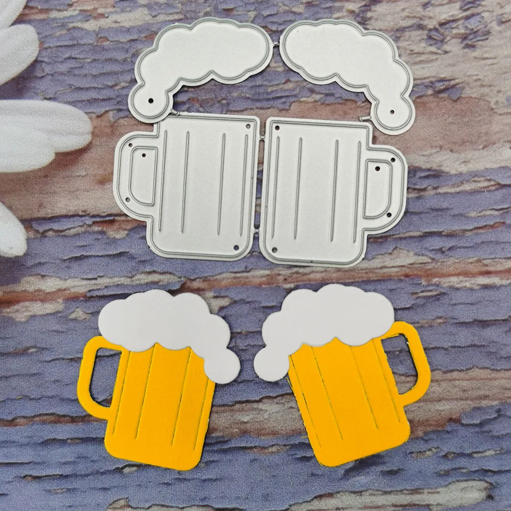 Beer Metal Cutting Dies Flowers Die Cut, Punching Knife, Scrapbook Templates, Stencil Paper Crafts Mold