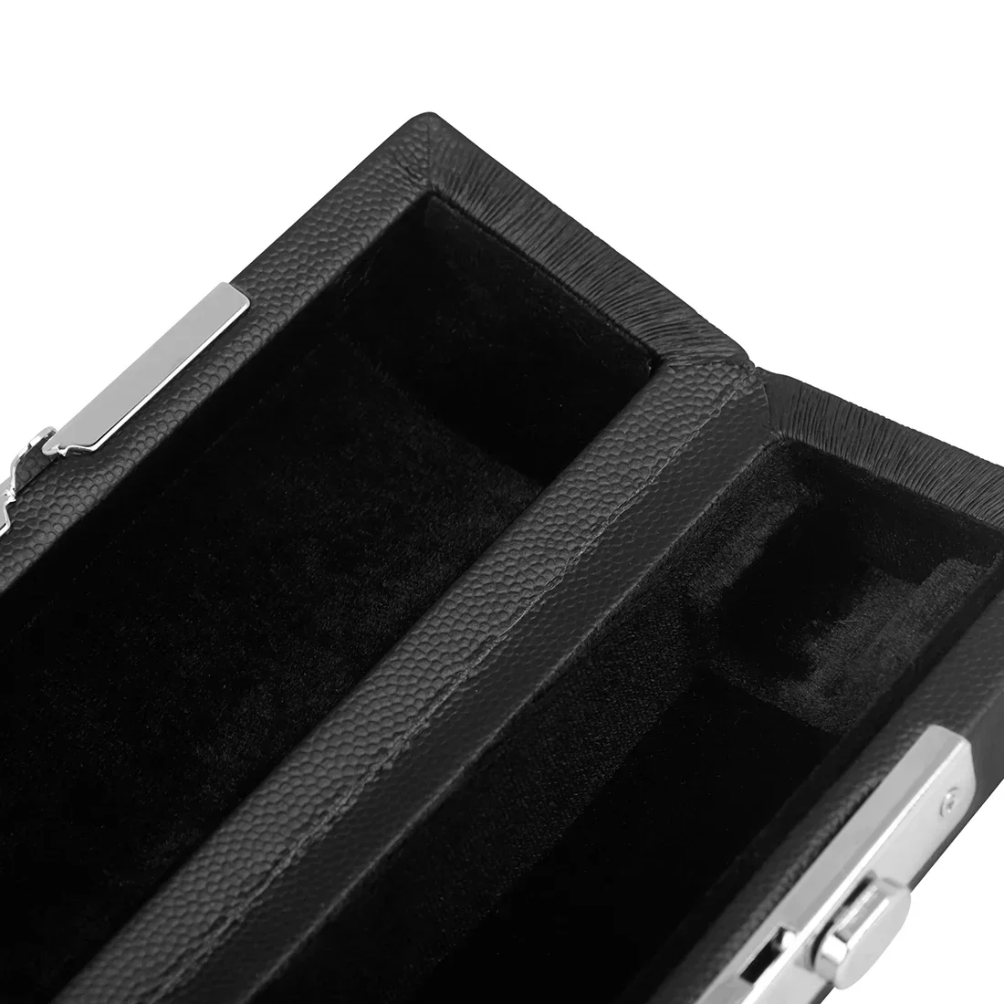 16 Hole Short Flute Storage Box Woodwind Musical Instrument Accessories Portable Black Leather Piccolo Bag With Metal Buckle