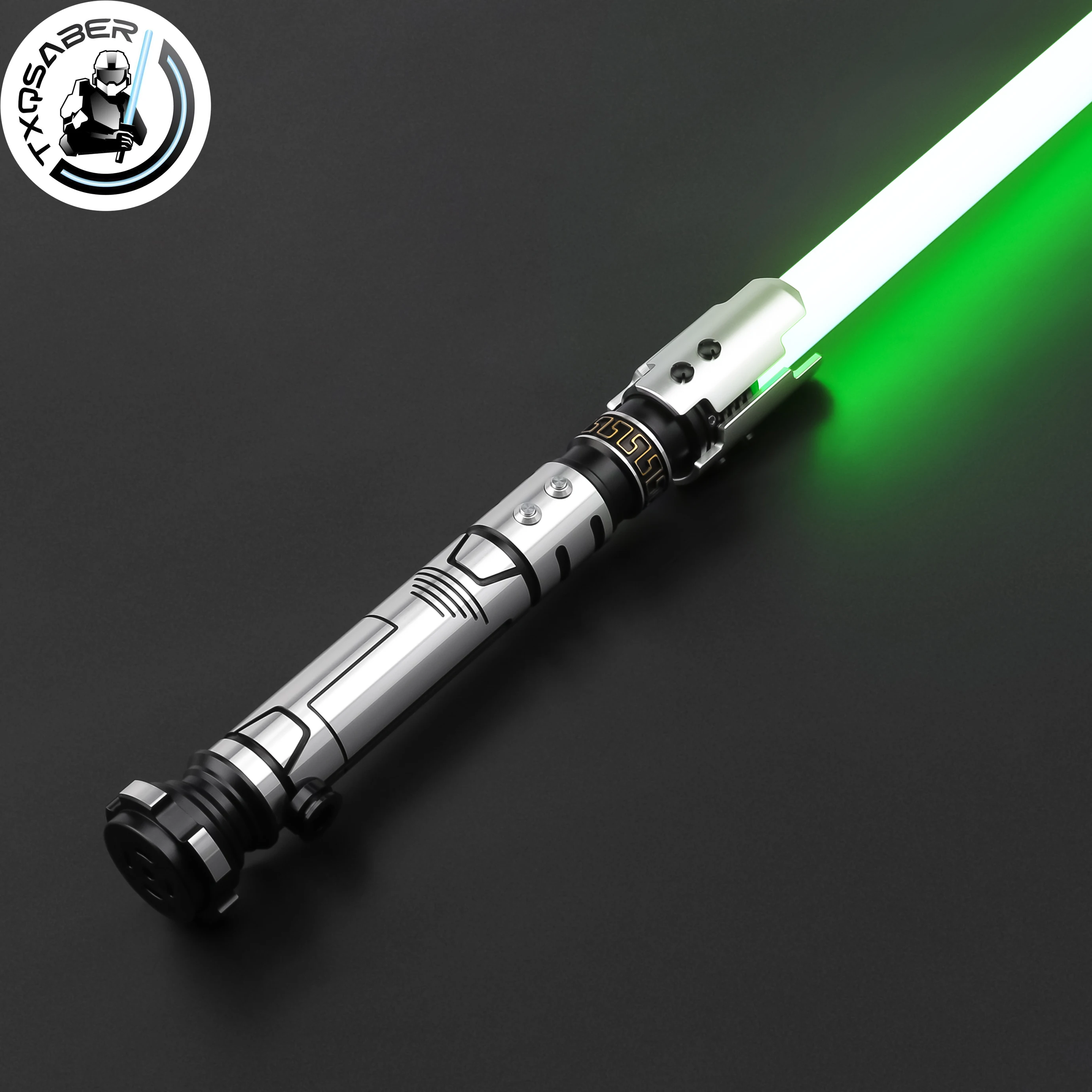 TXQSABER Lightsaber Judger Laser Sword Light Sword SD RGB Neo Pixel Metal Handle Smooth Swing FOC Blaster for Cosplay Adult Toys