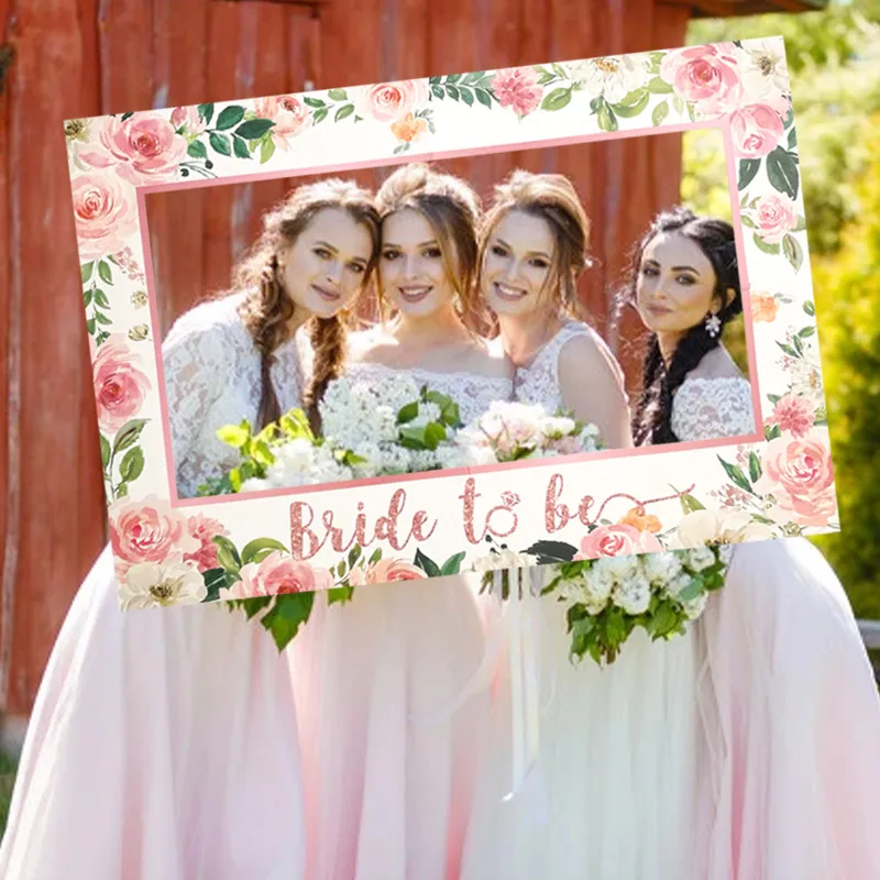 Bride To Be Photo Booth Props Frame Wedding Party Photobooth Props Bridal Shower Decoration Bachelorette Party Hen Night Supplie image 5