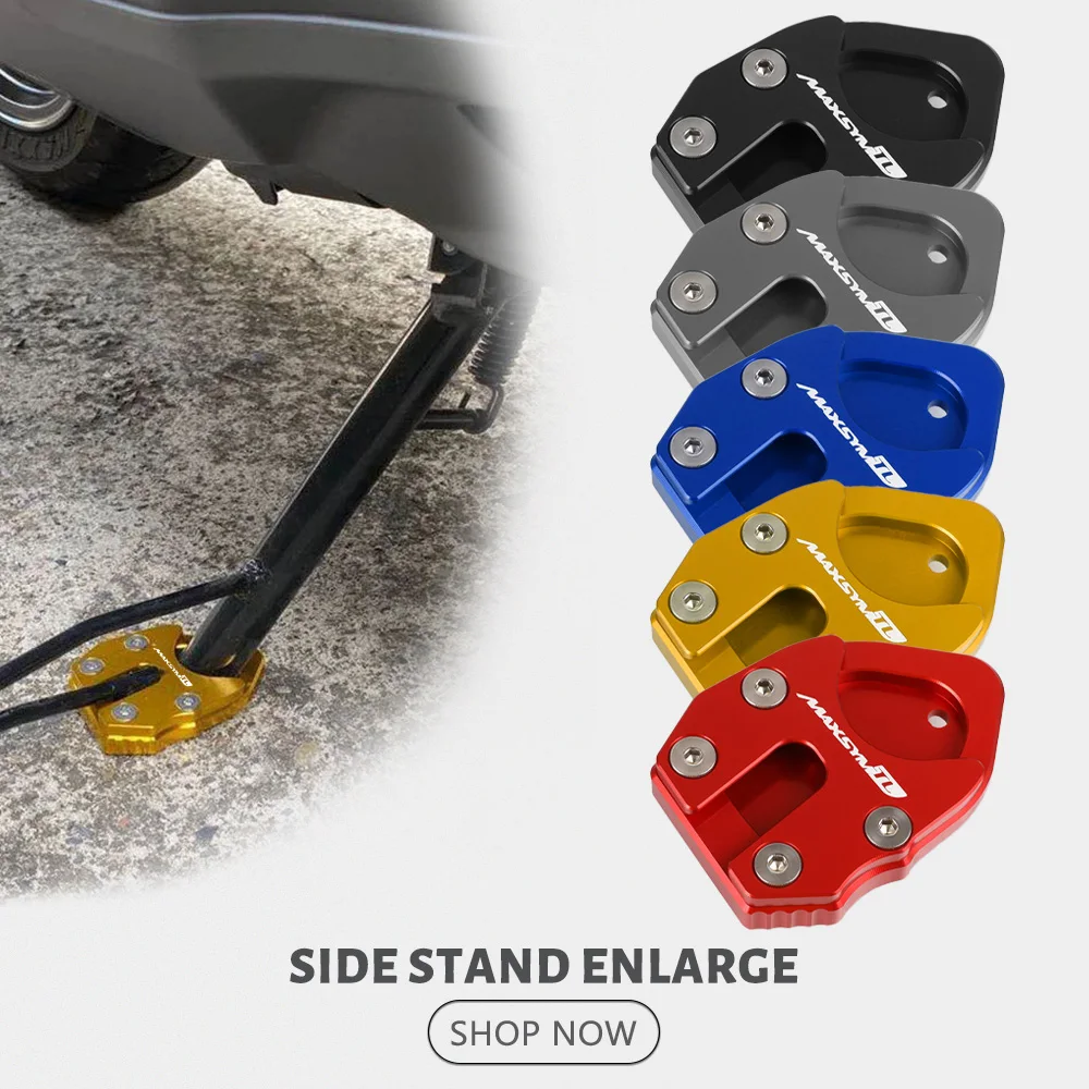 Side Stand Enlarge For SYM MAXSYM TL 500 508 2019 2020 2021 2022 2023 Motorcycle Accessories Plate Kickstand Extension Keychain