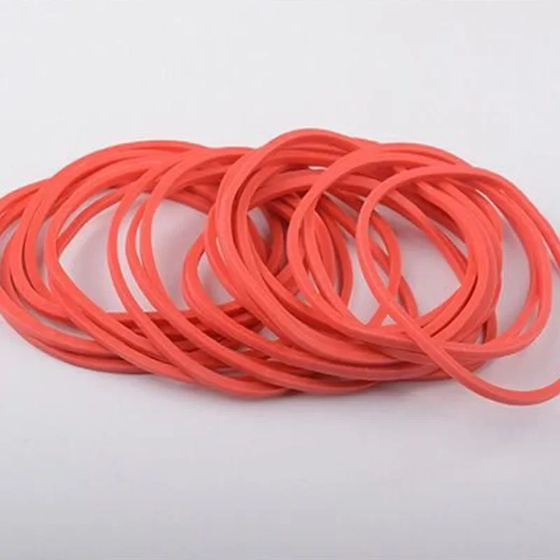 Red Fasteners Strong Elastic Rubber Bands Office Students School Stationery Supplies Diameter 19mm 25mm 32mm 40mm 50mm 60mm