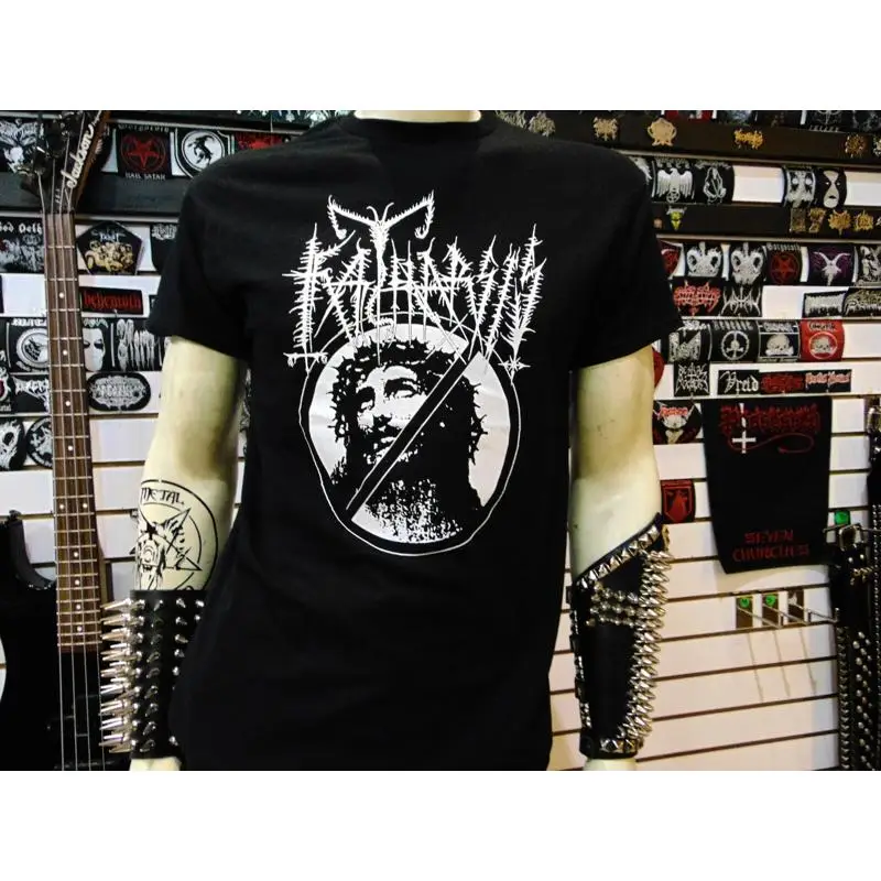 KATHARSIS NOUVELLE PEUTE CHEMISE. MÉTAL NOIR. SARGEIST. BAPTISME. MGLA. BLASPHEMY