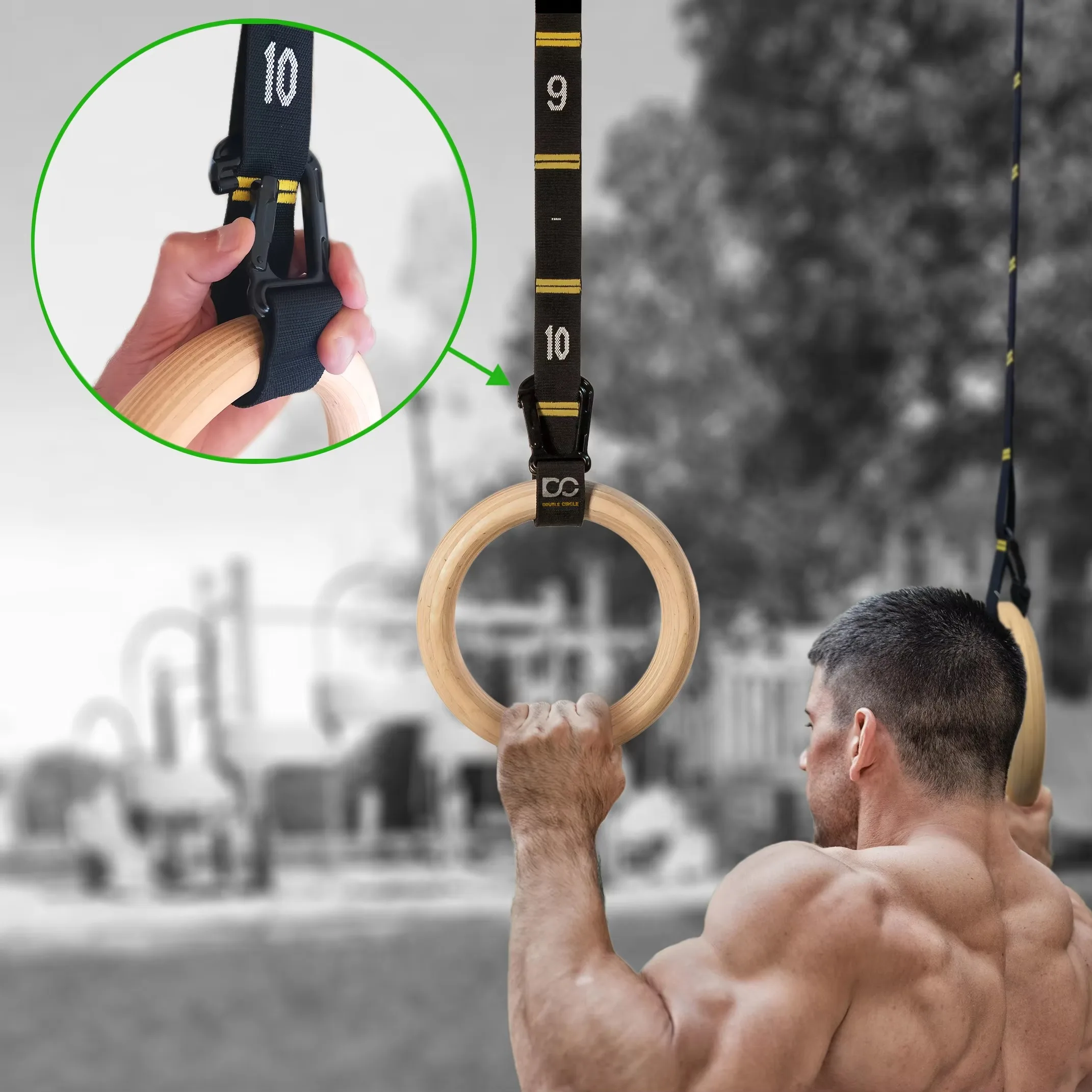 28/32 mm drewniane kółka gimna – Gymnastic Ring Wood recenzja i cena