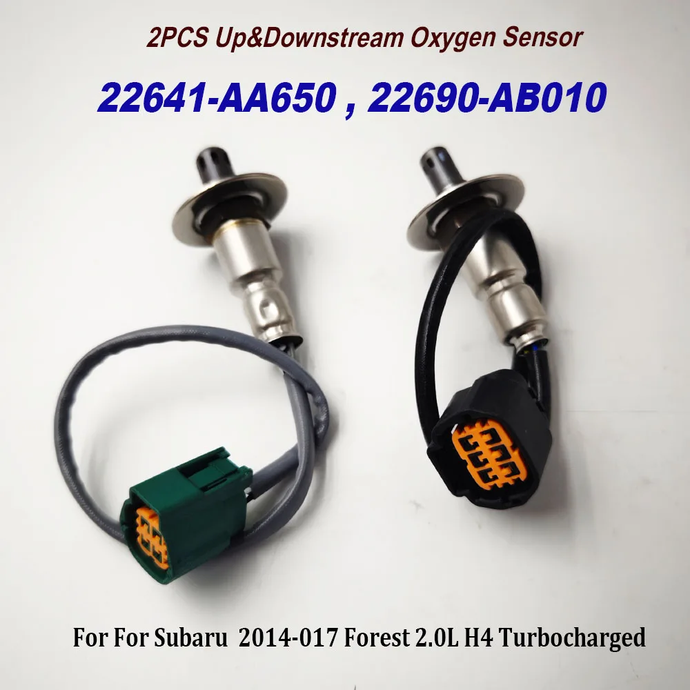 22641-AA650 22690-AB010 2PCS Upstream Downstream Lambda O2 Oxygen Sensor 22690-AB010 234-4988 For Subaru WRX Forest 2.0 H4