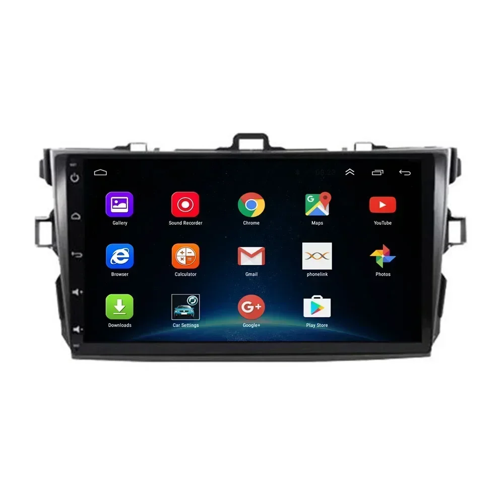 2 Din أندرويد 13 راديو ستيريو للسيارة DVD GPS مشغل فيديو الوسائط المتعددة 5G واي فاي كاميرا DSP Carplay لتويوتا كورولا 2007 +