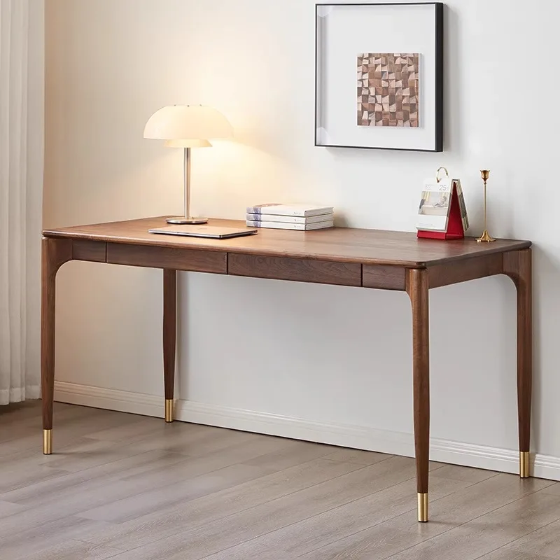 

Customizable Nordic Black Walnut Desk