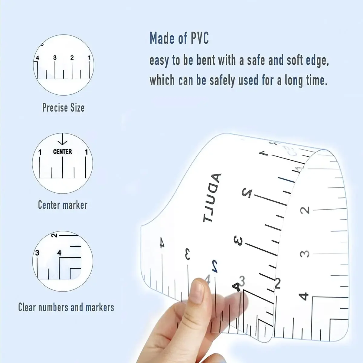 4Pcs Transparent T-Shirt Ruler Guide Alignment Tool T-Shirt Rulers to Center Design for Adult Youth Toddler Infant Sewing Tools