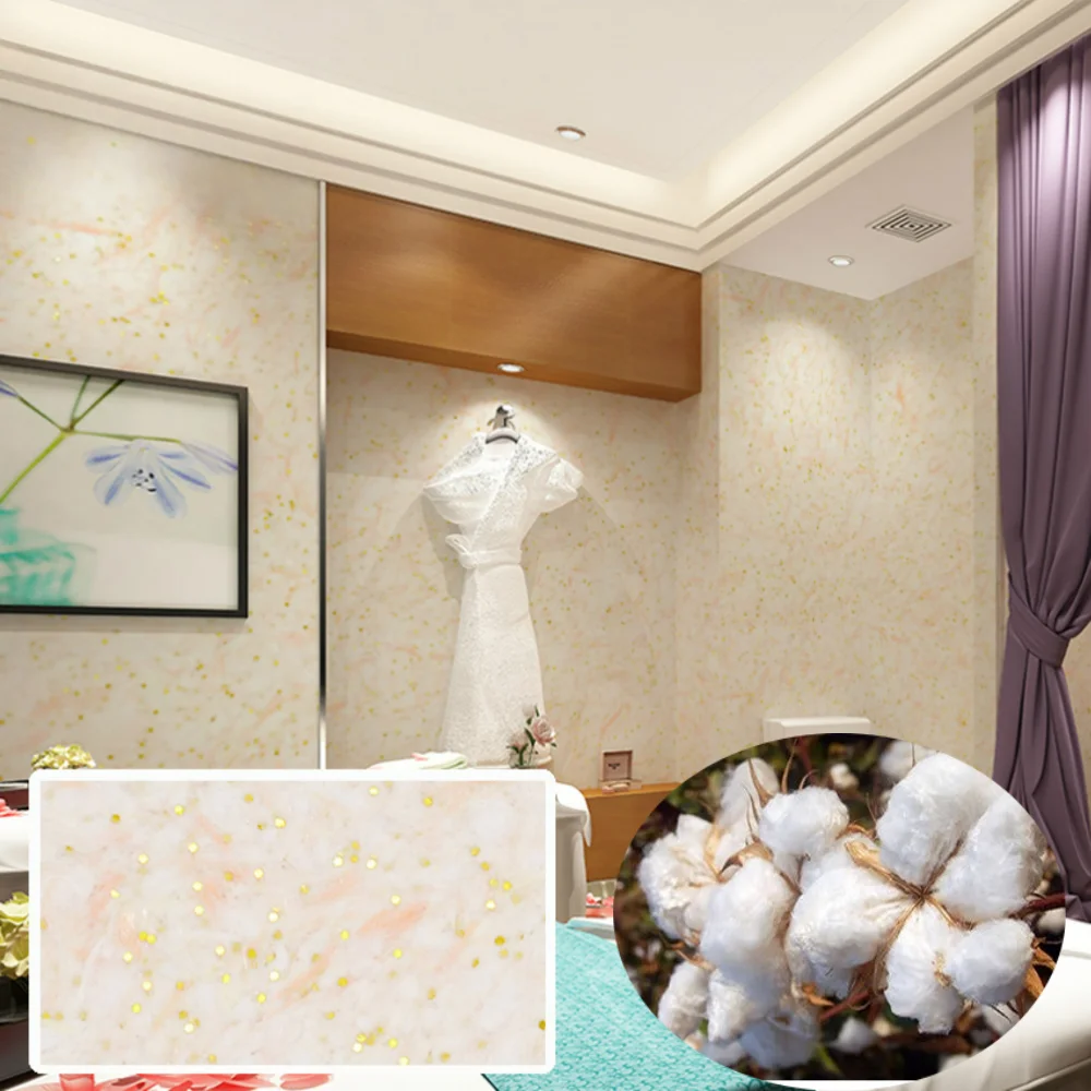 Ecological Wall Clothing Plant Fiber Paint Wall Decoration Self-Brushing Household Wall Mud Instead Of Wallpaper Wall Stickers