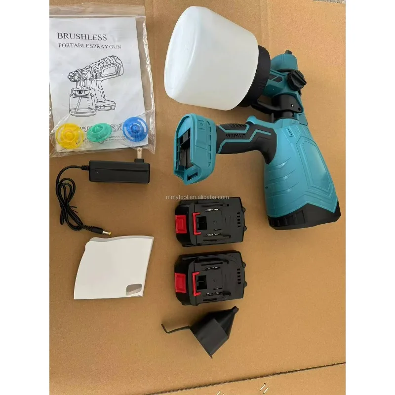 Pistola a spruzzo portatile senza fili con spruzzatore di vernice airless elettrico OEM a pressione 2000PSI per mobili automobilistici e progetti fai-da-te