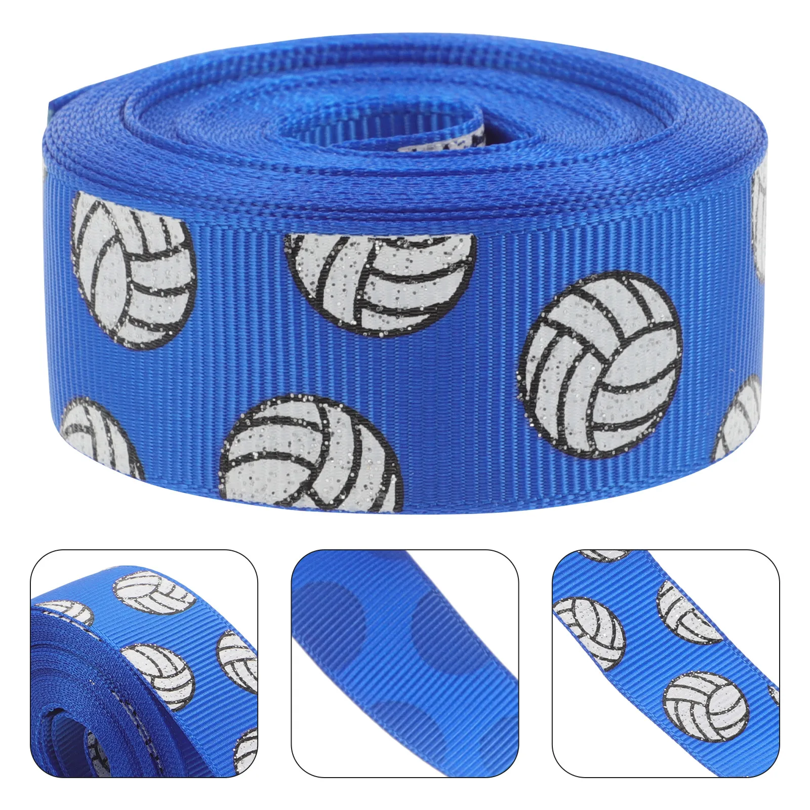

1 Roll Volleyball For Hair Bows Elegant Gift Packaging Wrapping Craft Decorative Diy Ribbon High Density Polyester Ribbon For