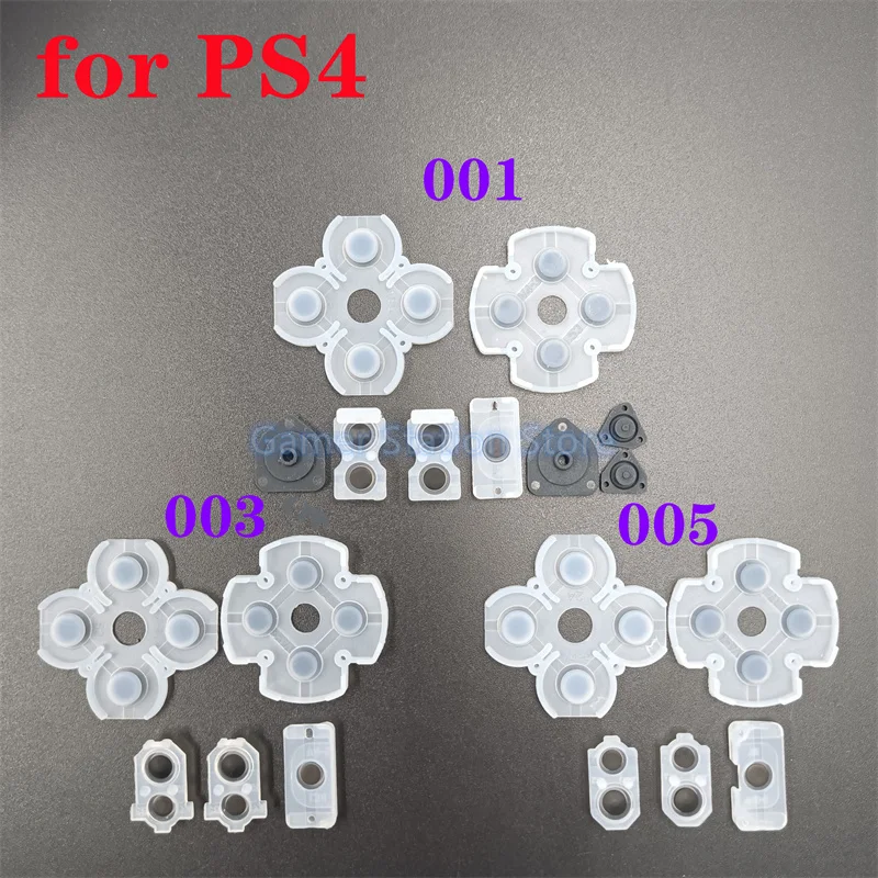 Hight Quality LR Conductive Rubber Pads For PS4 JDM001 JDM030 JDM055 Controller Button Contact Rubber Replacemet