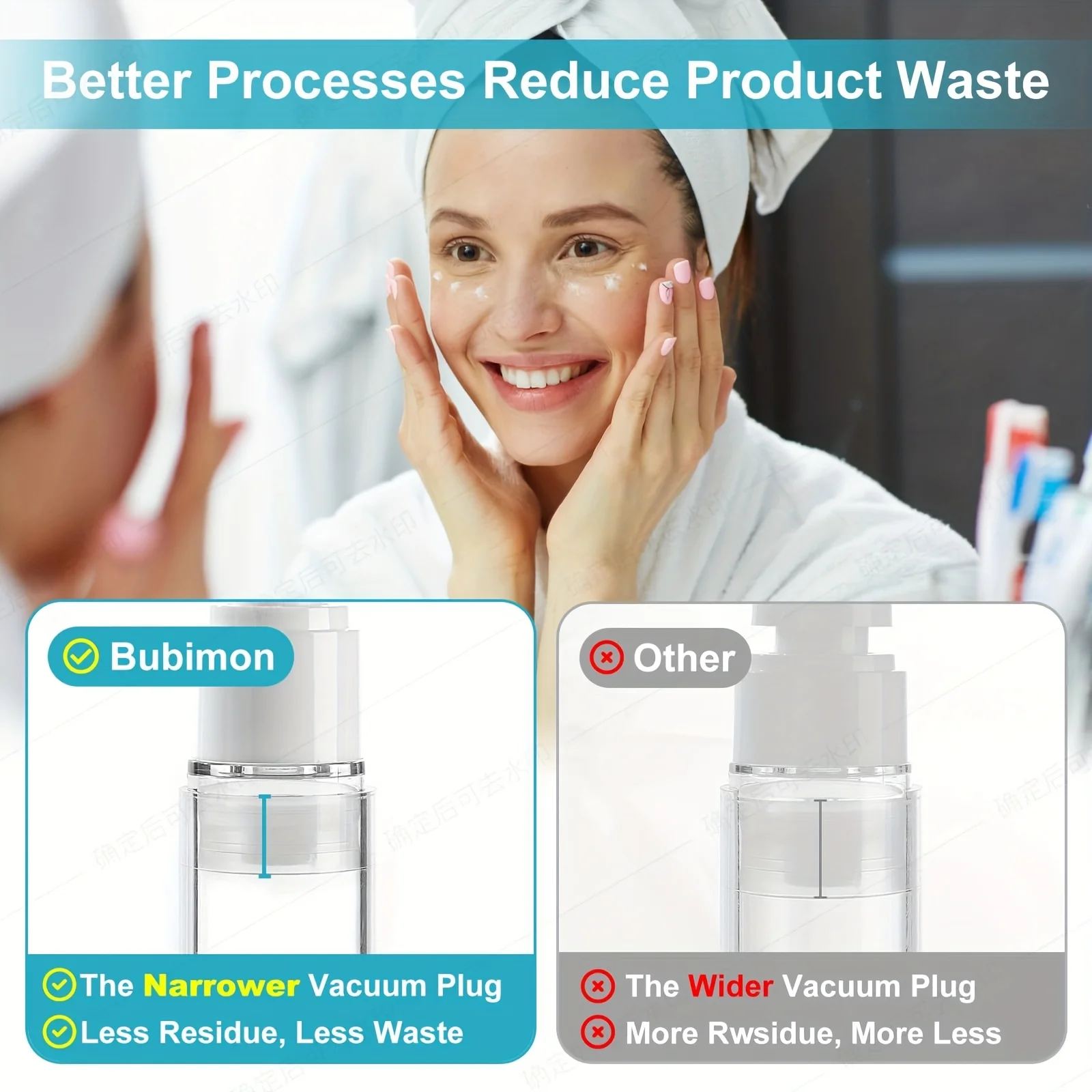 Airless Pump Jar Set with Tools, Vacuum Pump Dispenser Empty Refillable Cosmetic Pump Jars Bottles Lotion Cream Dispenser