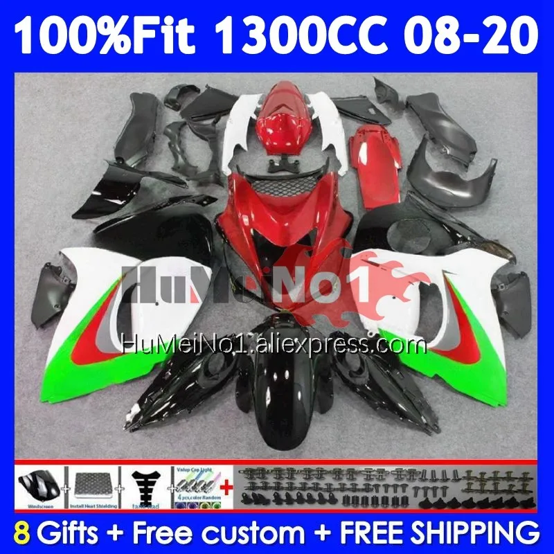 Fairing For SUZUKI Hayabusa GSXR-1300 GSXR 1300 128No.38 Red green GSXR1300 08 09 10 11 12 13 14 2015 2016 2017 2018 2019 2020