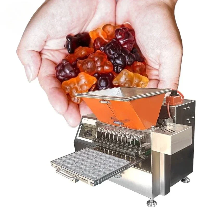small gelatin candy production line jelly gummy bear candy depositor machines mini