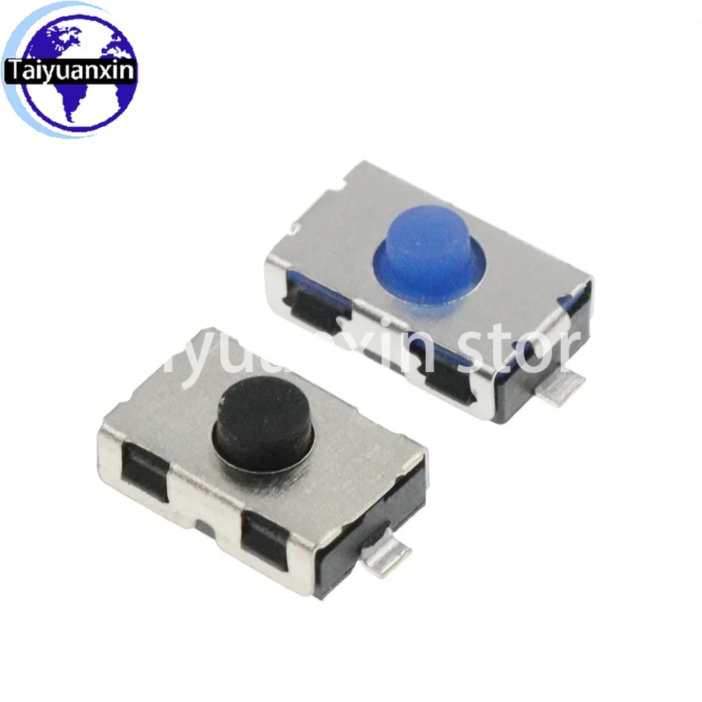 100PCS 3x6x2.5mm Micro Switch Normally Closed Open SMD Touch Silica Gel Button Keys Interrupteur 2Pin Soft Button 4x6x2.5mm
