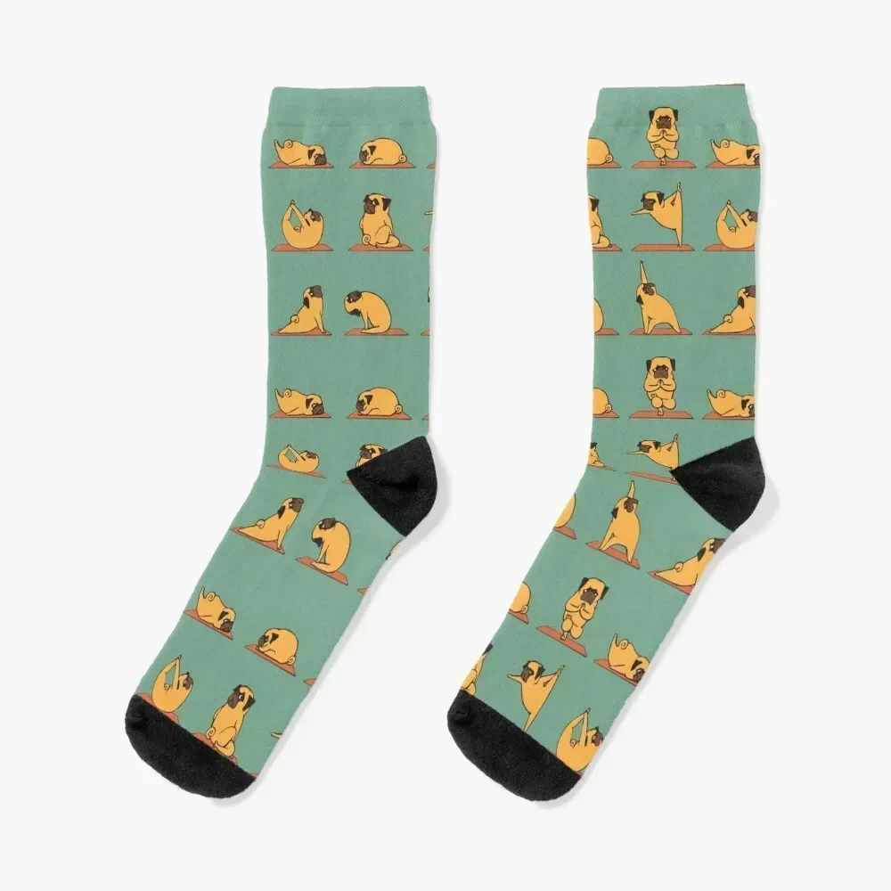 Pug Yoga Socks basketball Stockings Men's Socks Women's