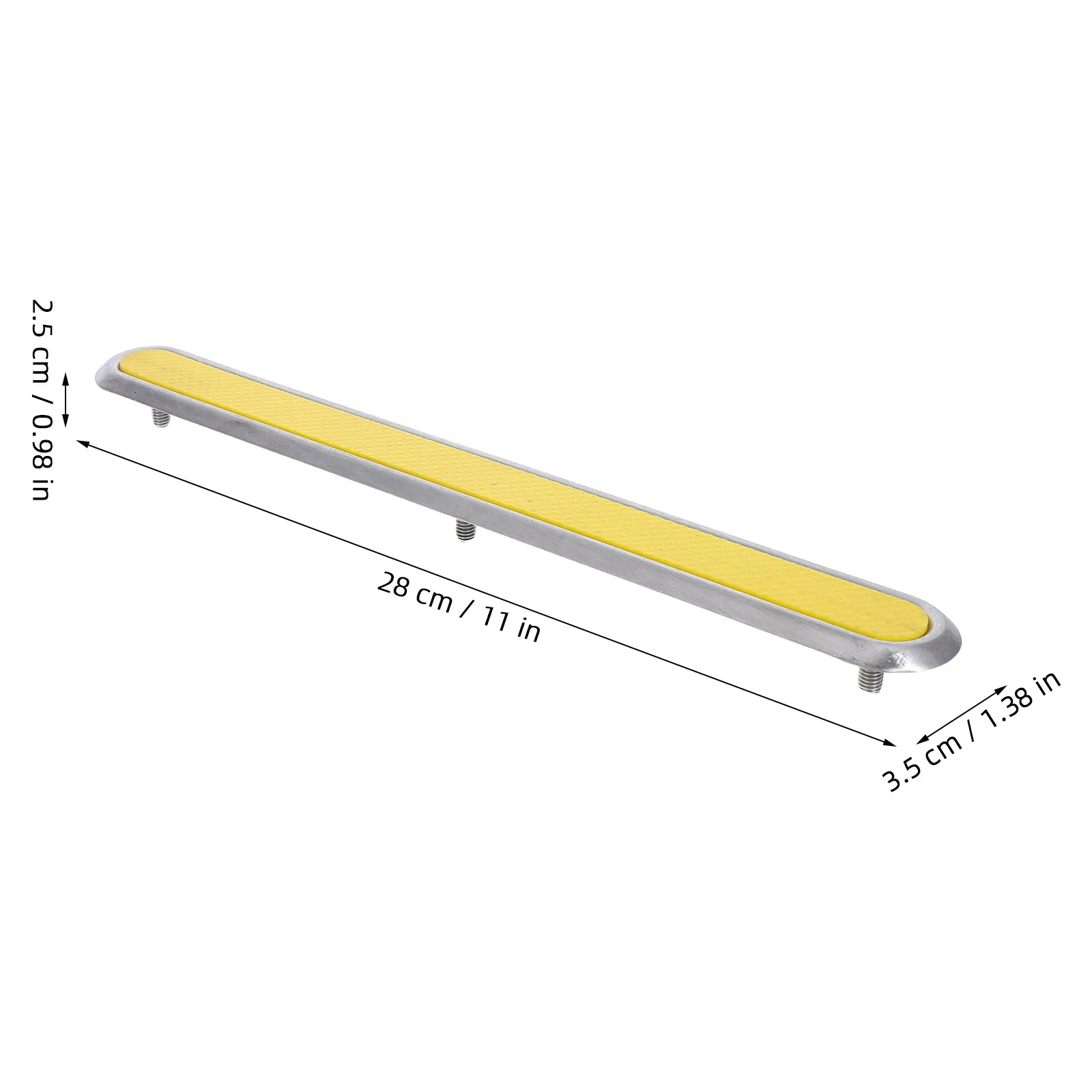 Yellow Blind Guiding Strip Stainless Steel Anti Slip Tactile Road Strip Directional Safety Warning for Pedestrian Zones