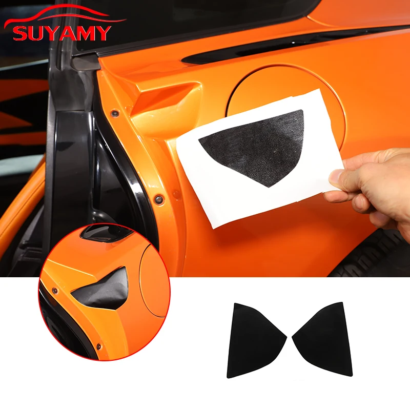 

For Chevrolet Corvette C7 2014-2019 PVC Black Car Exterior Door Handle Bowl Cover Trims Sticker Car Accessories