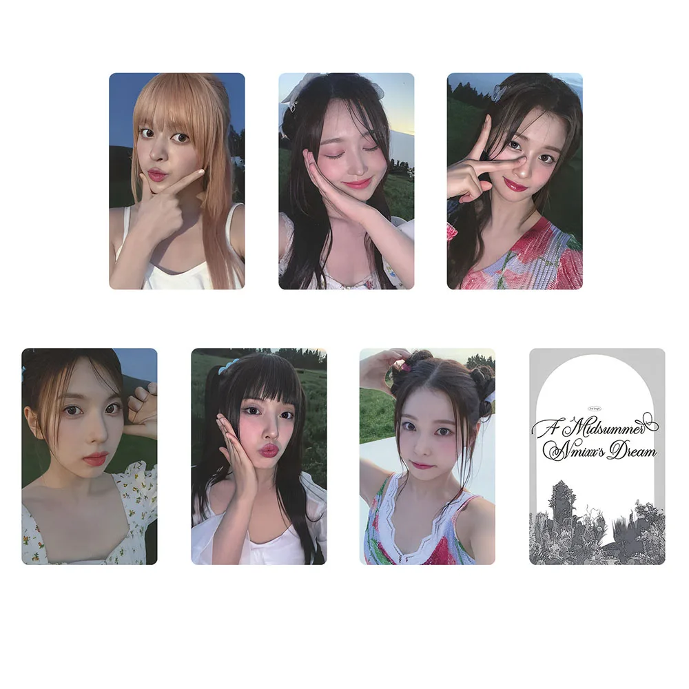 6Pcs/Set KPOP NMIXX A MIDSUMMER NMIXX'S DREAM Album Photocards List Sullyoon Bae Lily Cute LOMO Cards Fans Collectibles Gifts