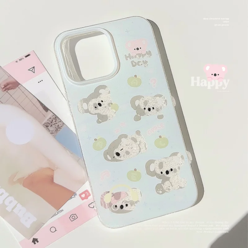 

Green Apple Koala Compatible17promaxiPhone Case13Glitteriphone16Soft11Soft and adorable12Transparent