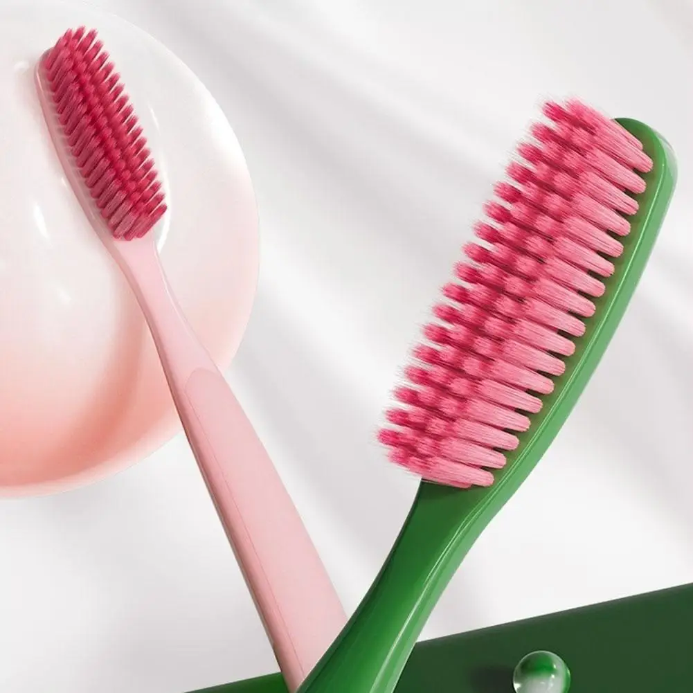 Long Head Same Model Toothbrush Single Pack For Household Use Large Head With Fine Soft Bristles Family Pack Of Toothbrushes