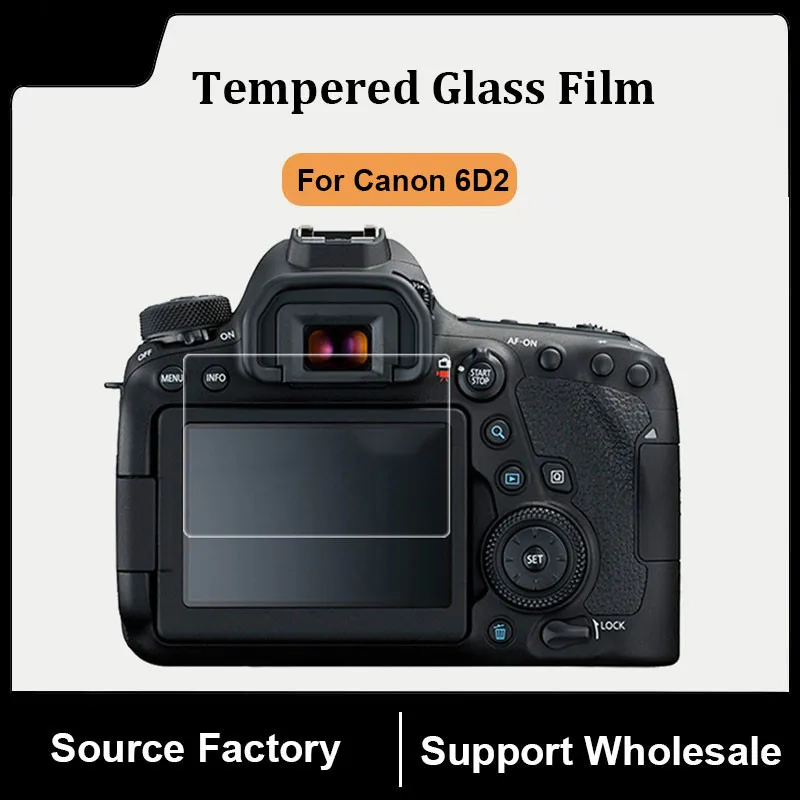 

For Canon EOS 6D2 77D 60D 70D 80D 90D Camera Tempered Glass Film Screen Protector