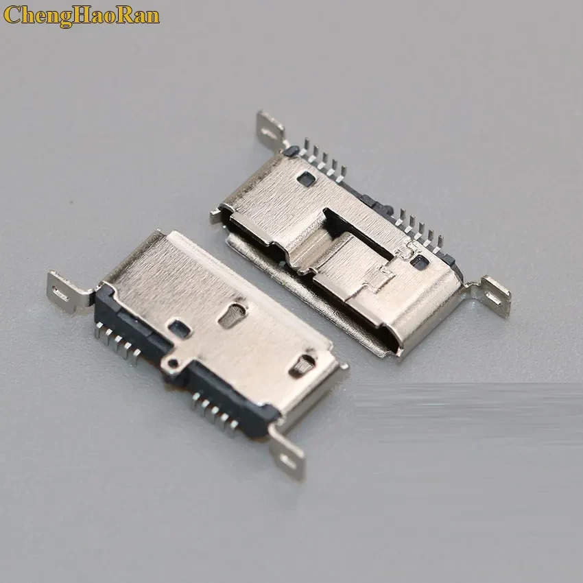 ChengHaoRan 1pcs Micro USB 3.0 Jack 10pin Female Sockect Tail Charging Port Mobile Hard Disk Interface Micro Connector