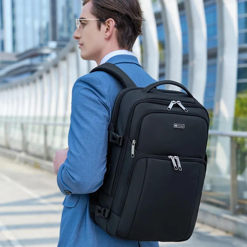 High Quality business backpack for men, high-grade waterproof design, large capacity anti-theft laptop bag for business trips