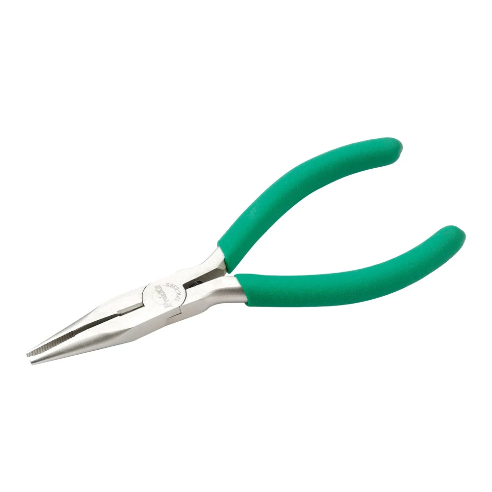 Pro\'sKit 1PK-036S Mini Anti-Slip Green Handle Titanium Long Nose Pliers Diagonal Pliers For Precision Electronic Repair Tools