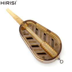 Hirisi-jaula alimentadora de método de pesca de carpa, accesorio de cebo de liberación rápida, 20g/30g/40g/50g, 5 uds.