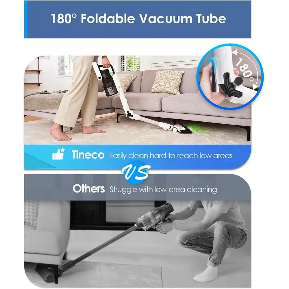 コードレススティック掃除機 185 ワット吸引 70 分ランタイム 1L ゴミ箱 3DSense ブラシ ZeroTangle デザインペットの毛除去