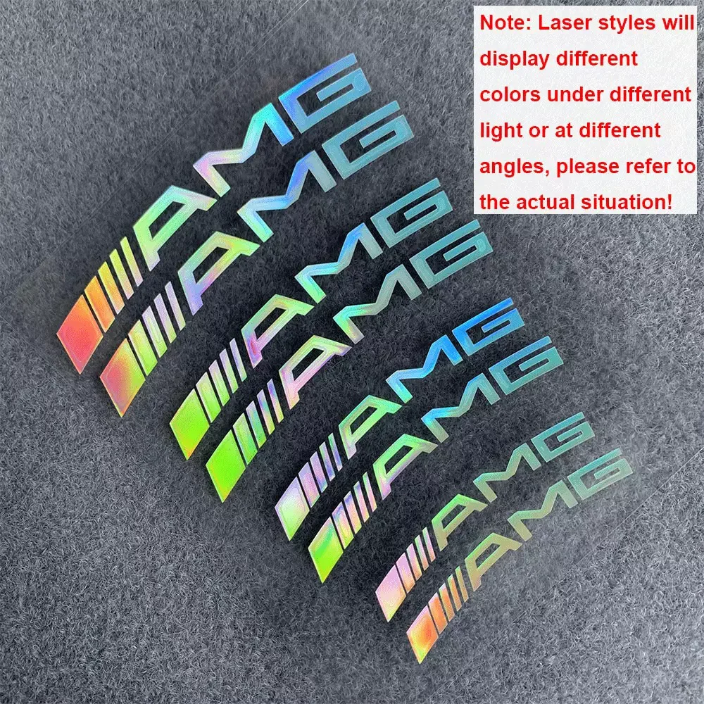 1set Auto Remklauw Sticker Auto Accessoires Waterdichte en Reflecterende Laser Letters Decoratie Decals