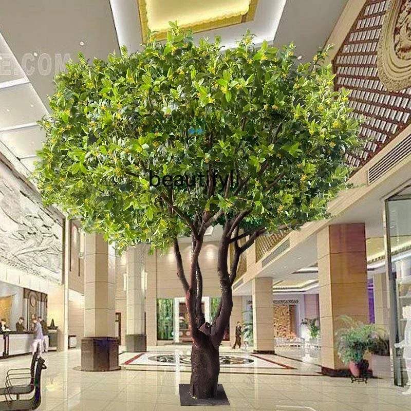 Imitative Tree Fake Trees Shopping Mall Hotel Restaurant on-the-Ground Green Plant Landscaping Decoration Props Tree