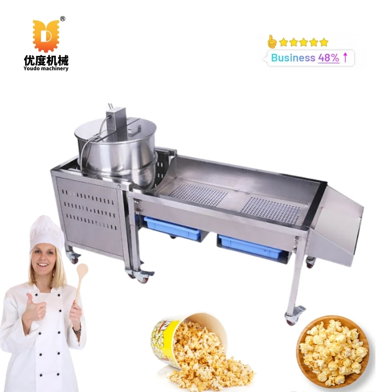 

Automatic Commercial Mini Gas Professional Popcorn Making Machine Caramel Popcorn Maker Machine For Snack Shop