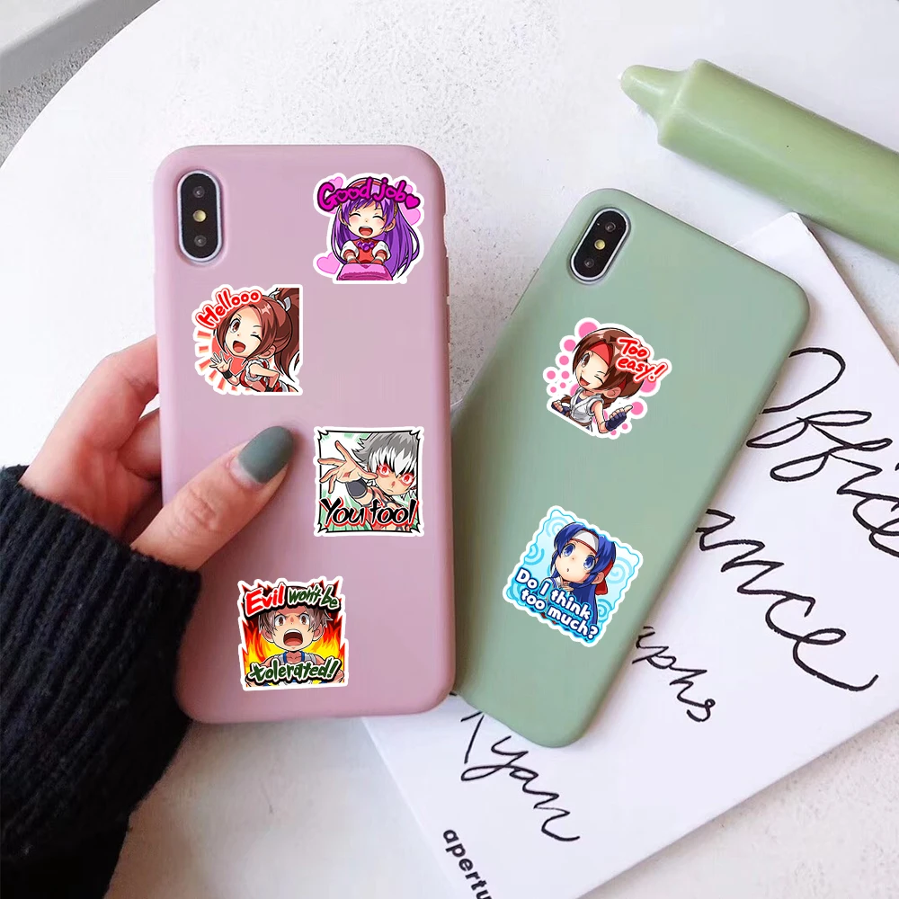 40pcs The King Of Fighters Q Edition Character Stickers Can Be Used For Decorations Such As Thermos Cups,Walls,Refrigerators,Etc view 4