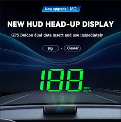 Car Speedometer HUD Head Up Display Digital Speed Meter GPS Compass Windshield Projector Multifunctional Accessories